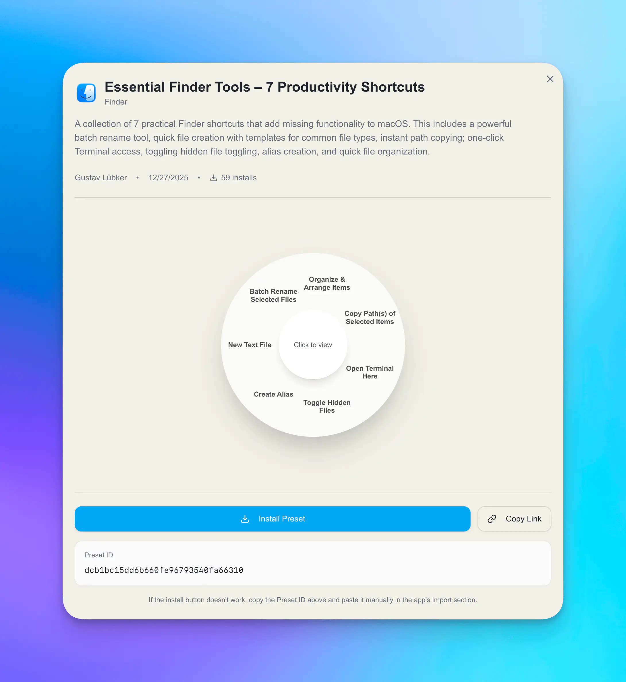 Essential Finder Tools